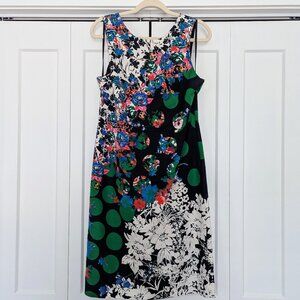 Anthropologie Size 12 Geo/Floral Structured Mini Dress